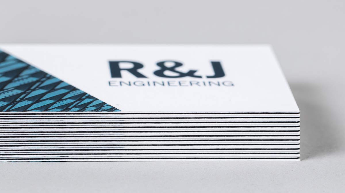Personalized business card printing with premium paper quality